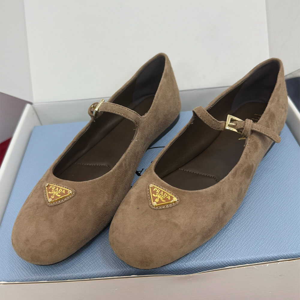 Pra*a Suede ballerinas