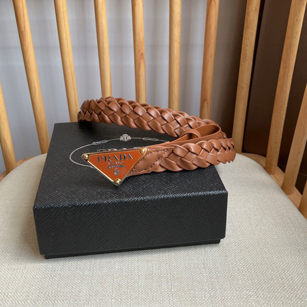 Pra*a Nappa leather belt