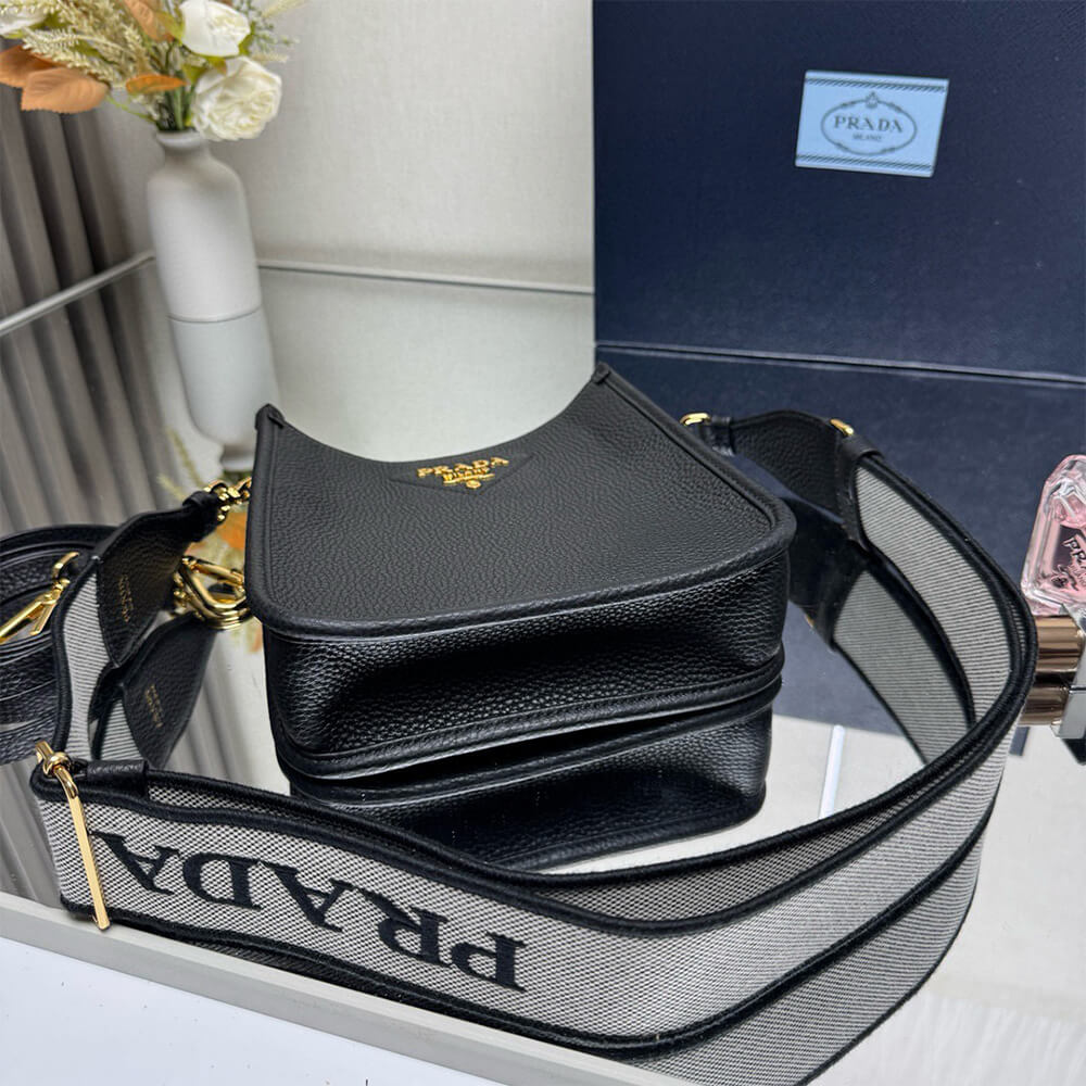 Pra*a Leather mini shoulder bag(HIGH-END GRADE)