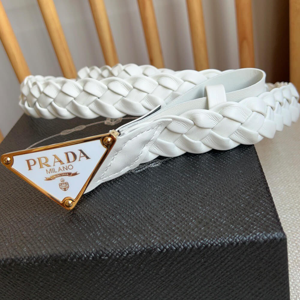 Pra*a Nappa leather belt