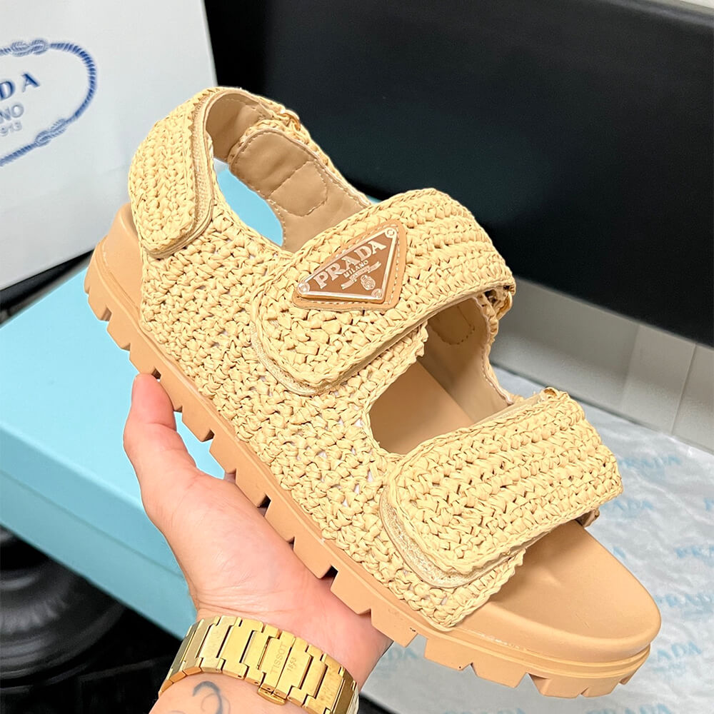 Pra*a Crochet sandals