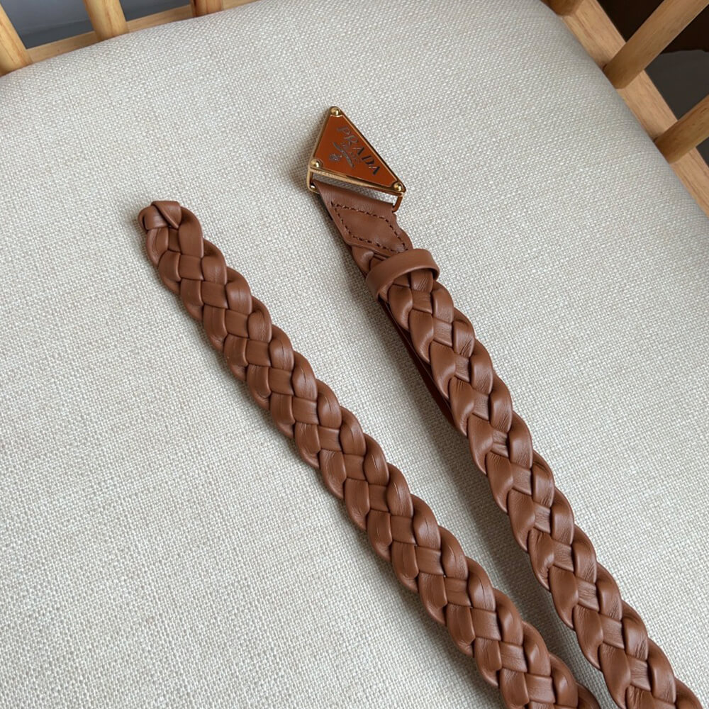 Pra*a Nappa leather belt