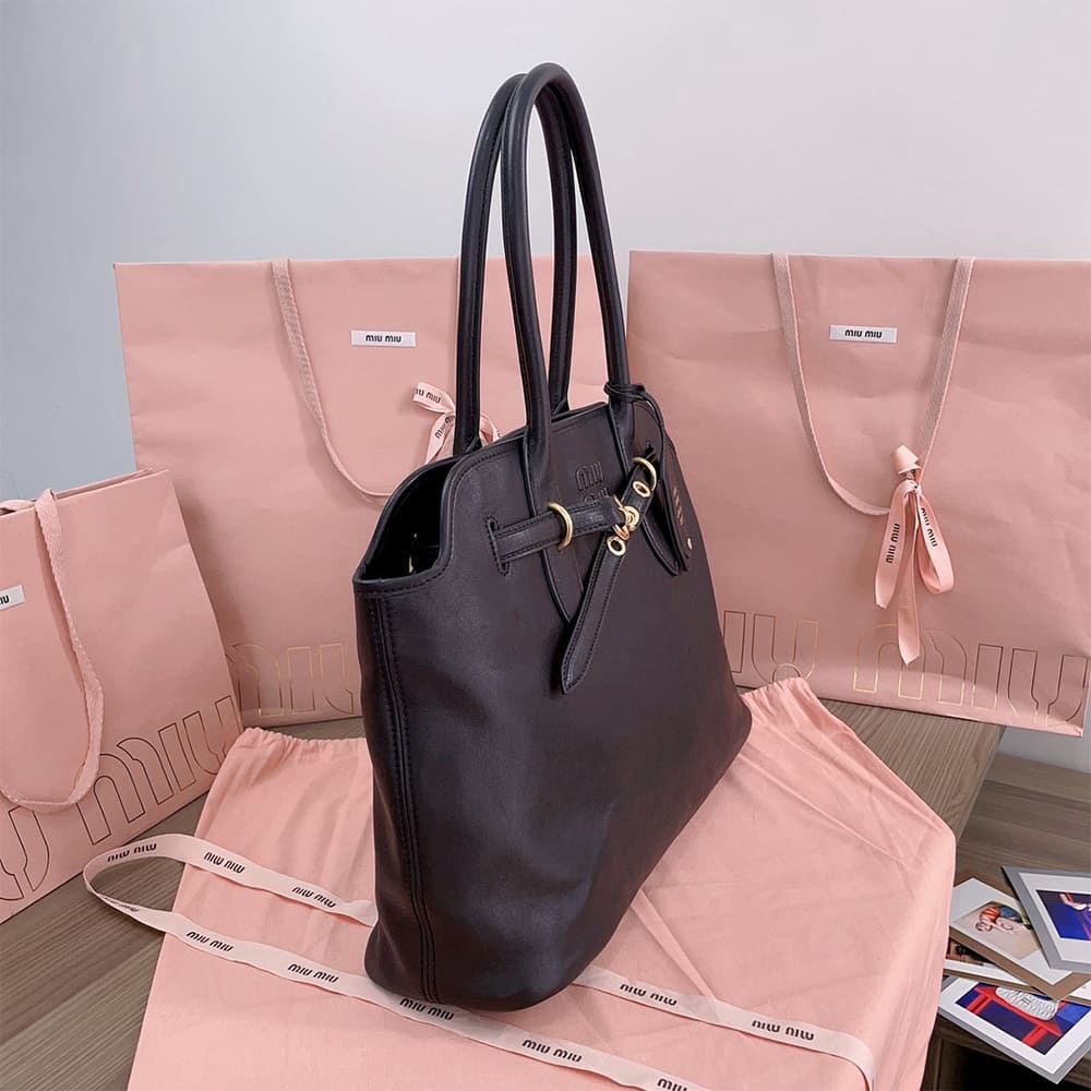 M1um1u Medium Aventure nappa leather bag(HIGH-END GRADE)