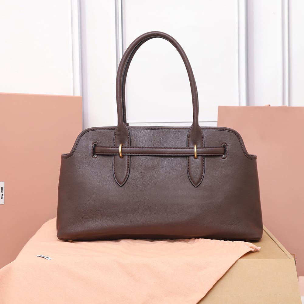 M1um1u Large Aventure nappa leather bag(HIGH-END GRADE)