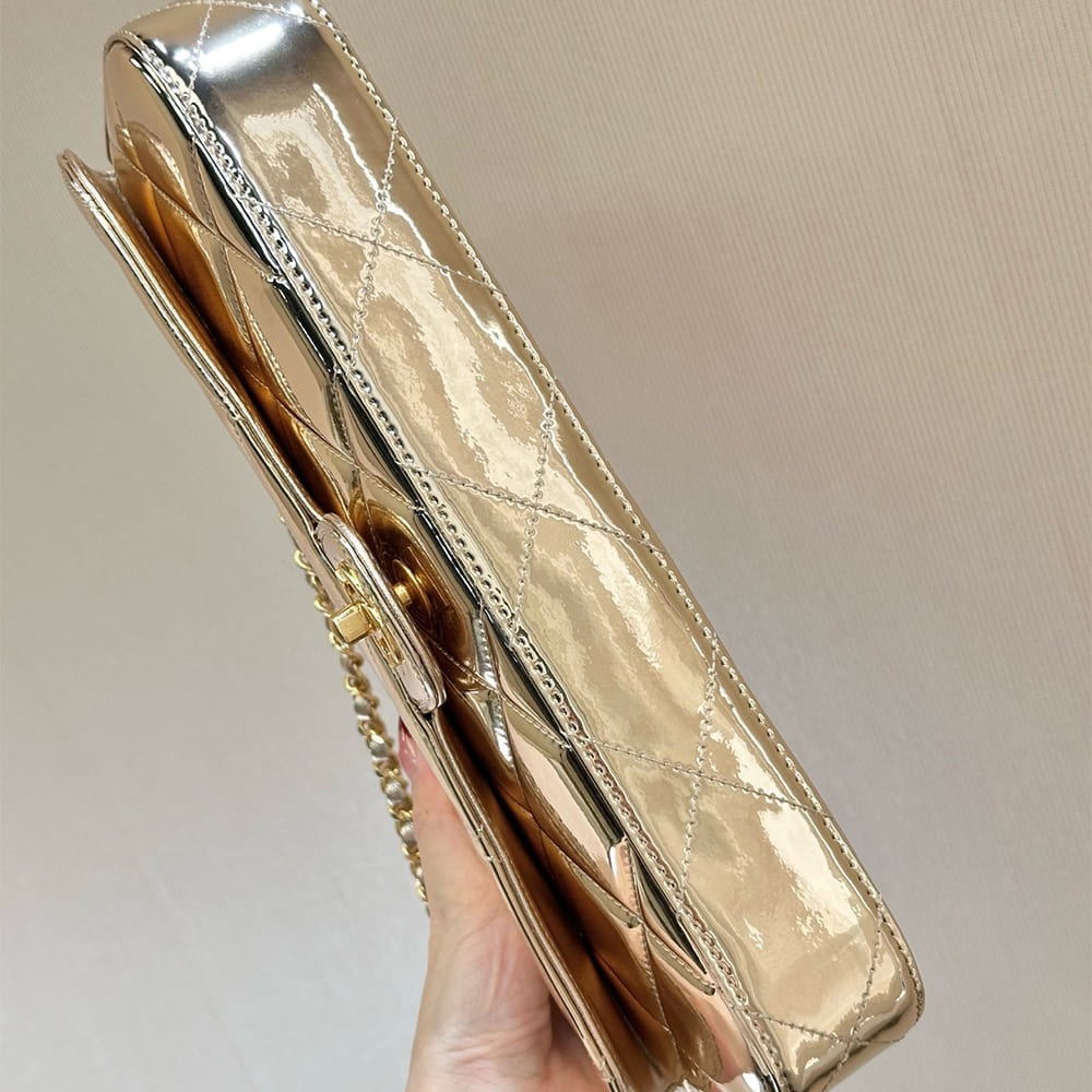 Ch**el Large Flap Bag With Top Handle(high-end grade)