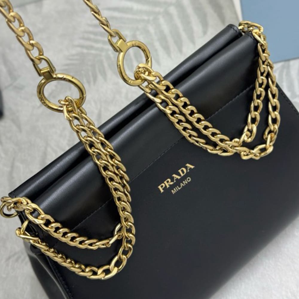 Pra*a Enchaine mini leather bag(HIGH-END GRADE)