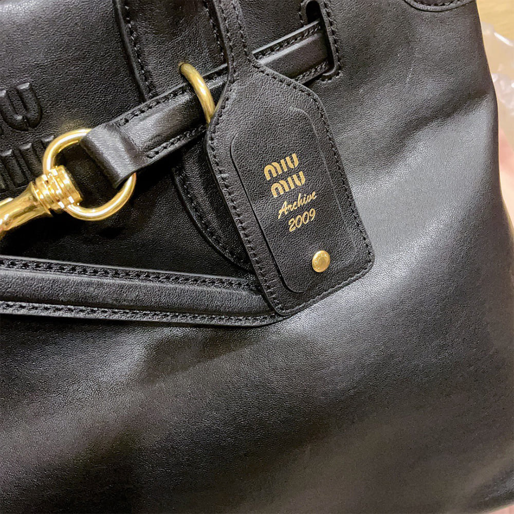 M1um1u Medium Aventure nappa leather bag(HIGH-END GRADE)
