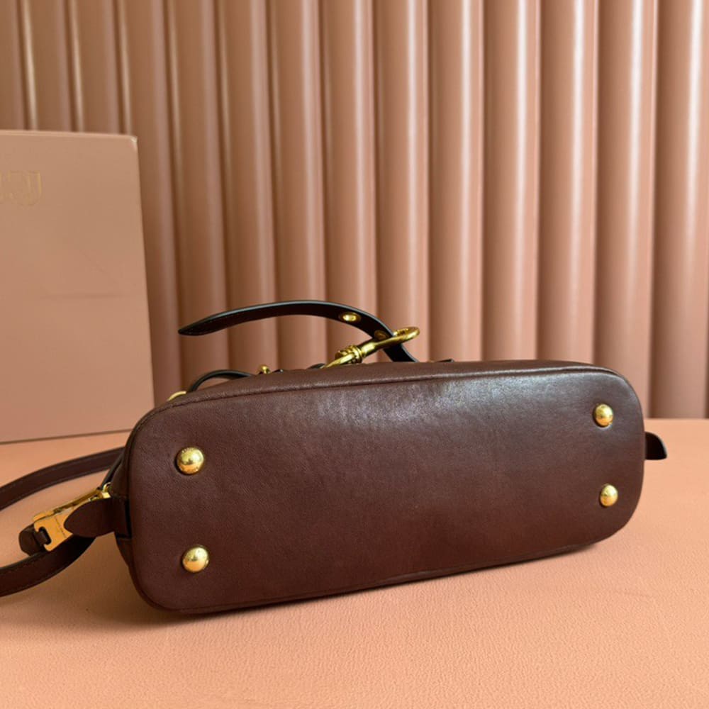 M1um1u Small Aventure nappa leather top-handle bag(HIGH-END GRADE)