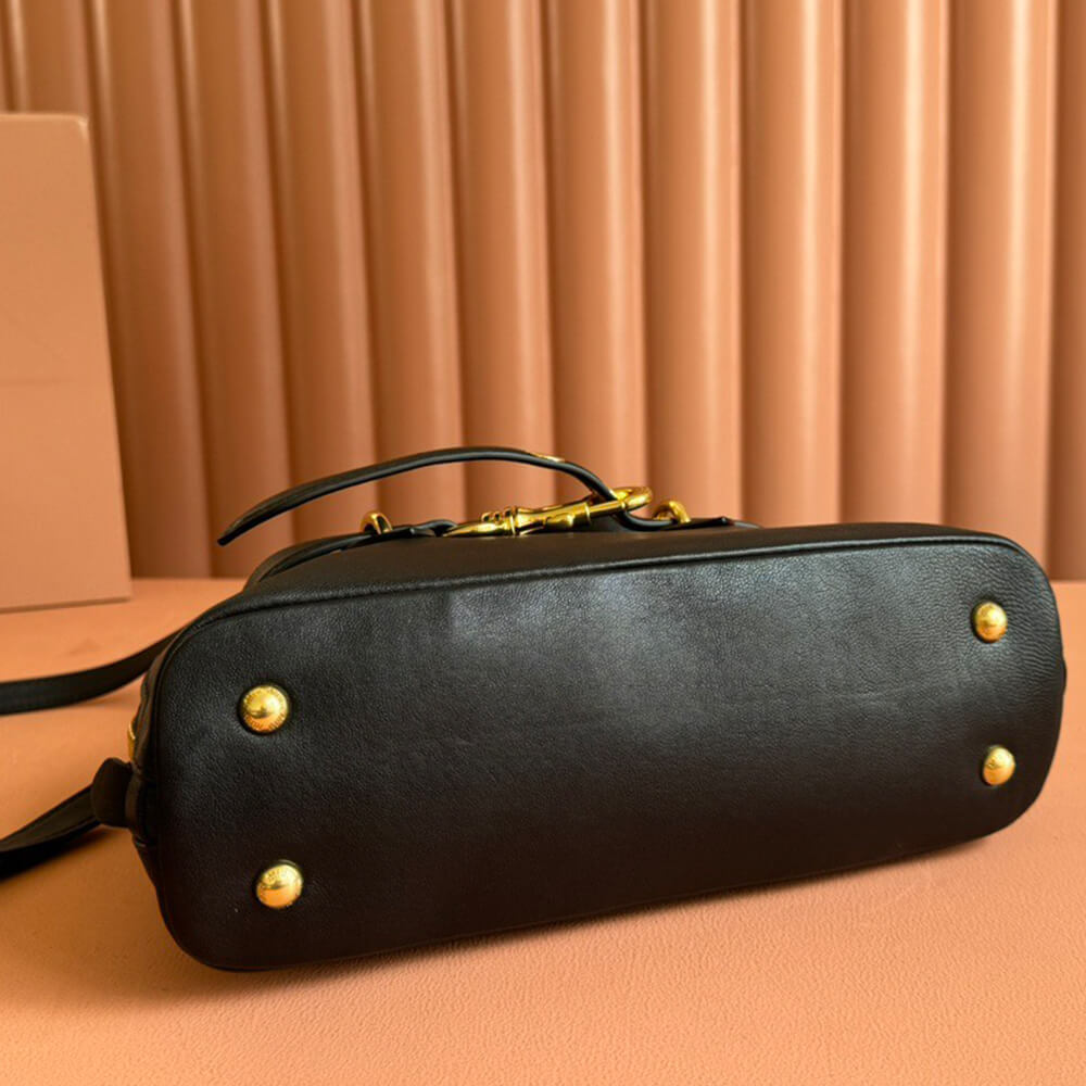 M1um1u Small Aventure nappa leather top-handle bag(HIGH-END GRADE)