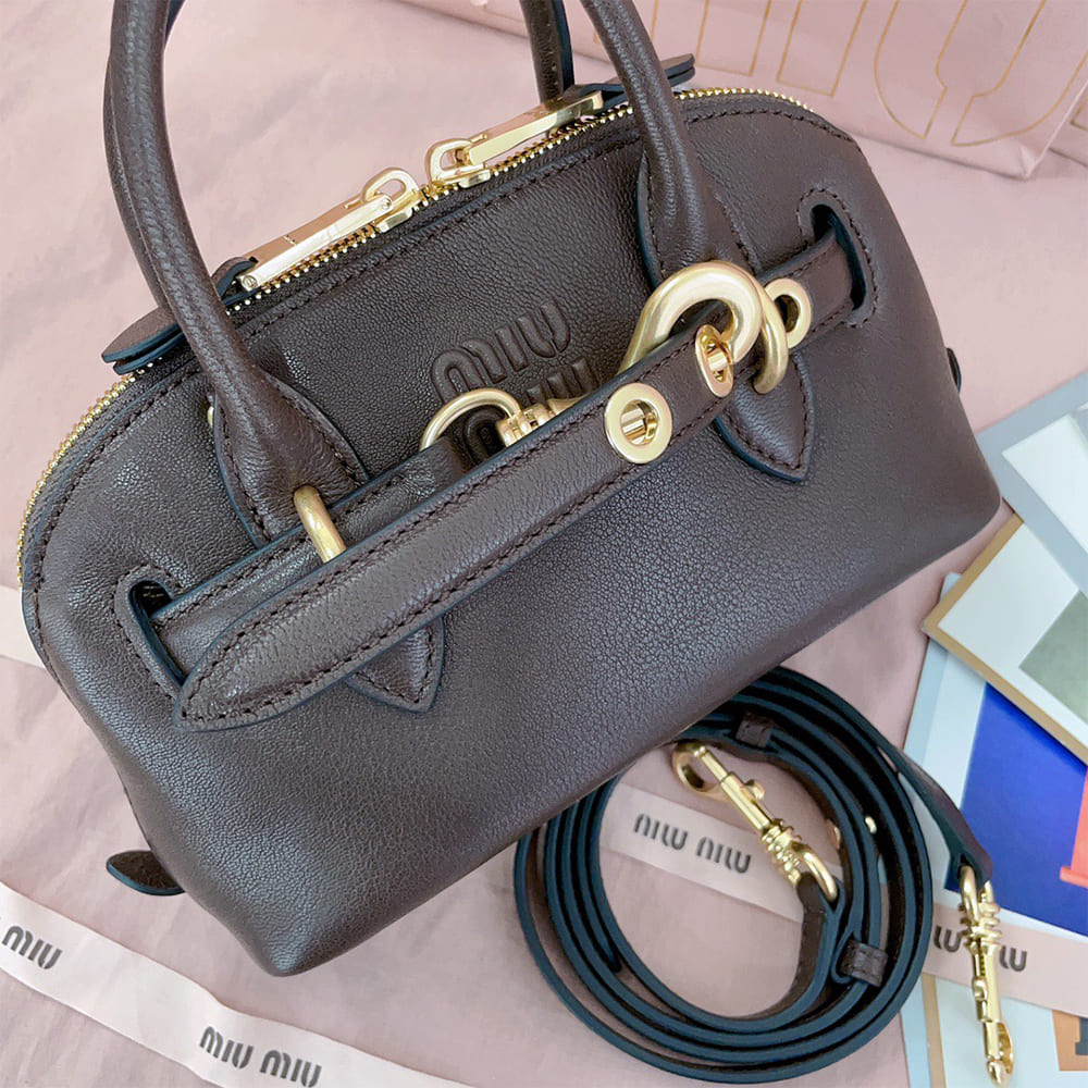 M1um1u Mini Aventure mini nappa leather bag(HIGH-END GRADE)
