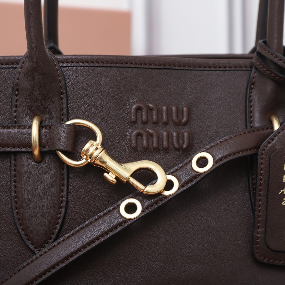 M1um1u Large Aventure nappa leather bag(HIGH-END GRADE)