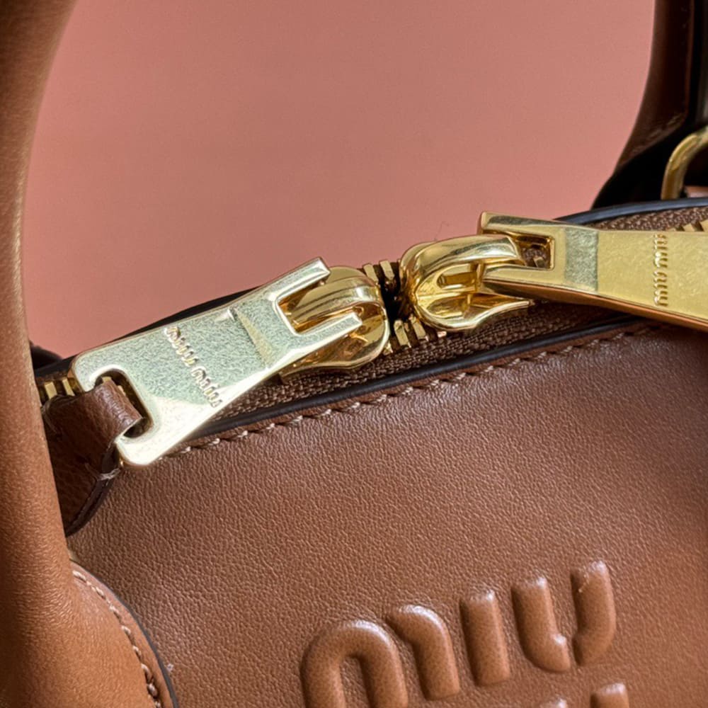 M1um1u Small Aventure nappa leather top-handle bag(HIGH-END GRADE)