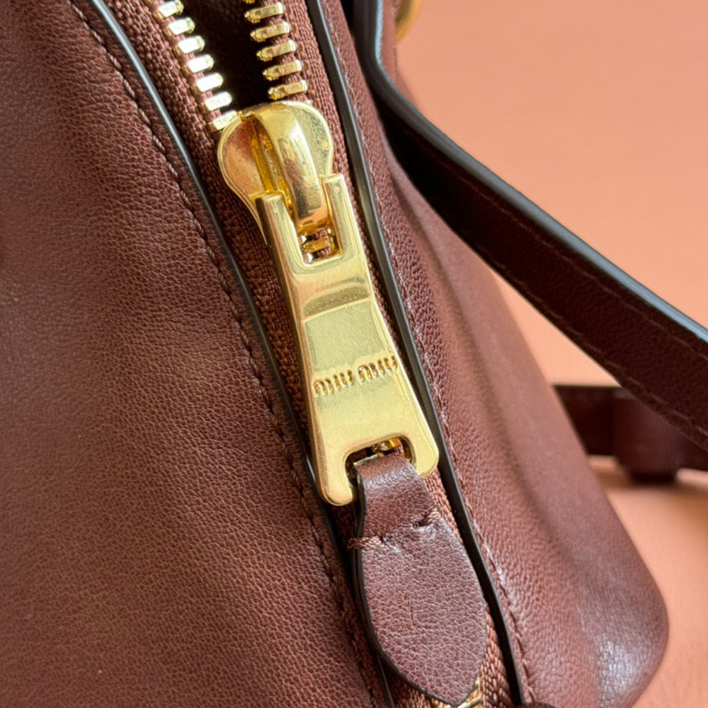 M1um1u Small Aventure nappa leather top-handle bag(HIGH-END GRADE)