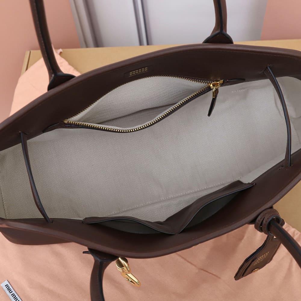 M1um1u Large Aventure nappa leather bag(HIGH-END GRADE)