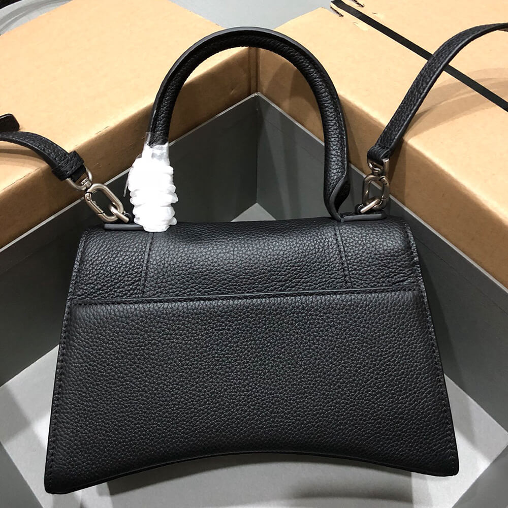 Ba1en*iaga Leather Black Small Hourglass Bag(HIGH-END GRADE)