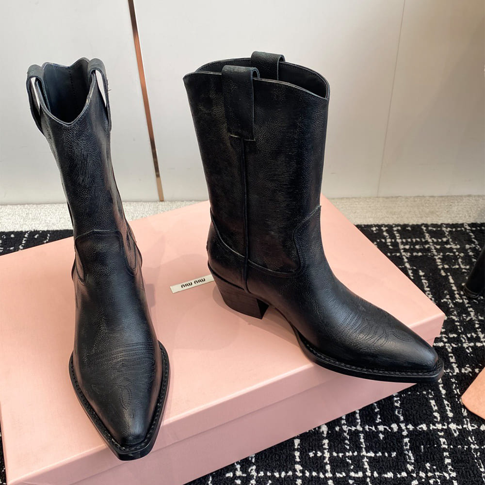 M1um1u Leather boots