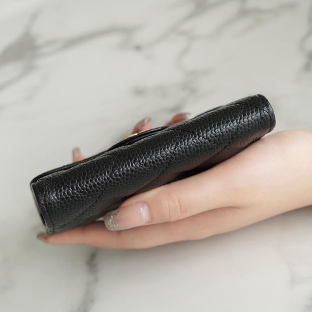 Ch**el Flap Compact Wallet(HIGH-END GRADE)
