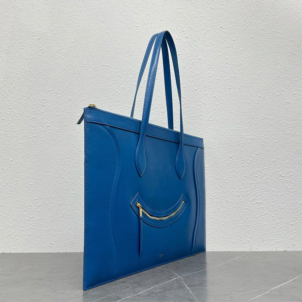 cline flat cabas new lU*gage in glossy calfskin