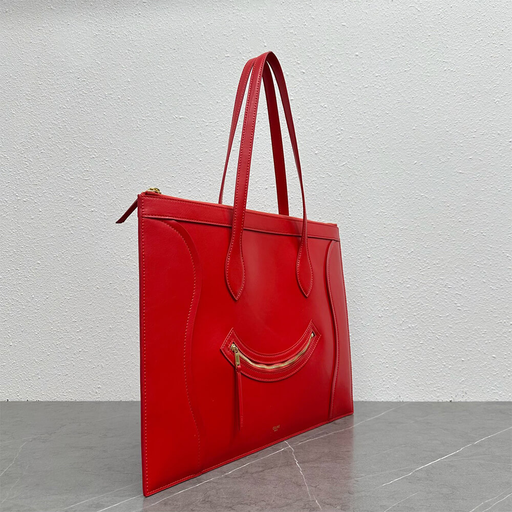 cline flat cabas new lU*gage in glossy calfskin