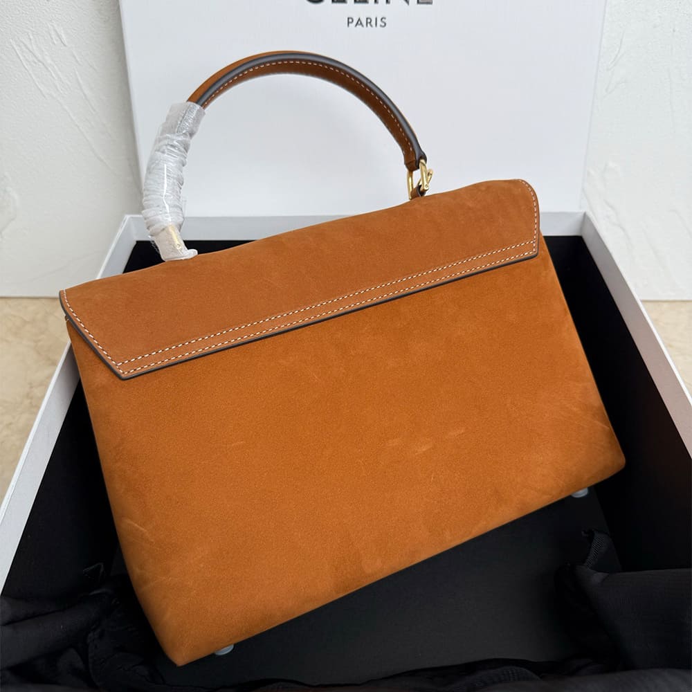 Ce1i*e MEDIUM NINO BAG IN GRAINED NUBUCK CALFSKIN(HIGH-END GRADE)
