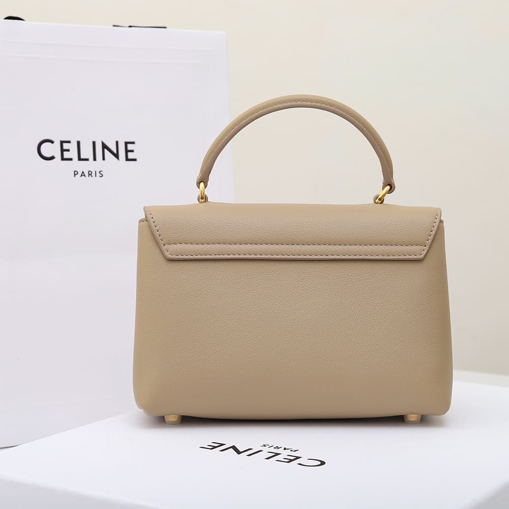 Ce1i*e TEEN NINO BAG IN S*pPLE GRAINED CALFSKIN(HIGH-END GRADE)