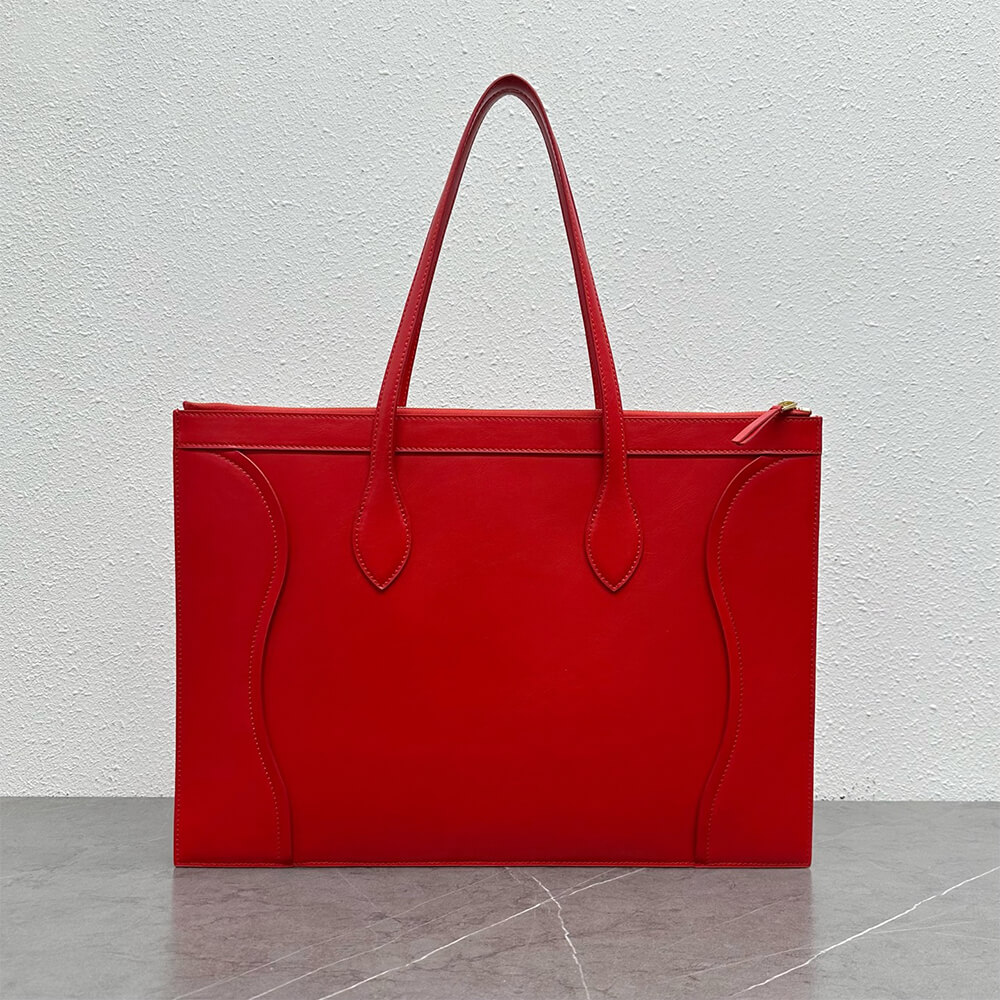cline flat cabas new lU*gage in glossy calfskin