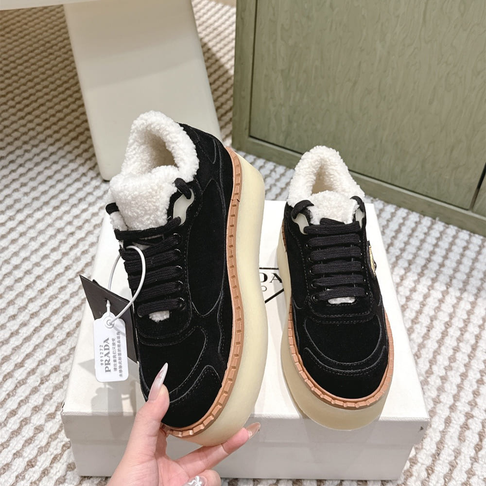 Pra*a Suede mid-top sneakers