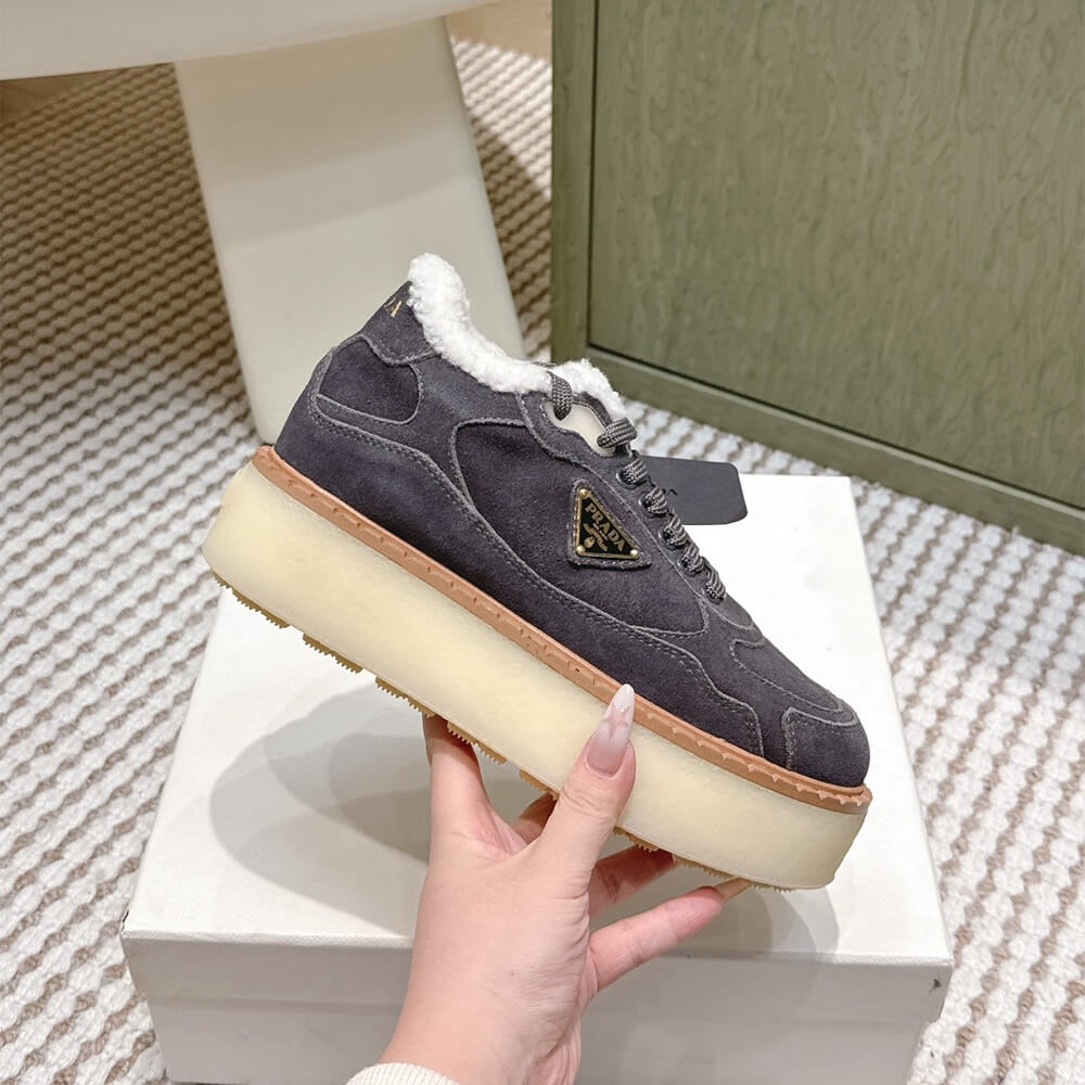 Pra*a Suede mid-top sneakers