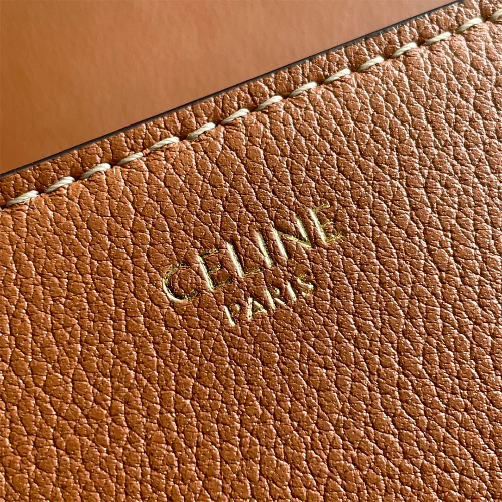Ce1i*e MEDIUM NINO BAG IN S*pPLE GRAINED CALFSKIN(HIGH-END GRADE)