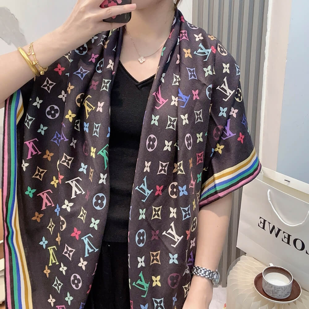 LV x TM Monogram Multicolor Shawl