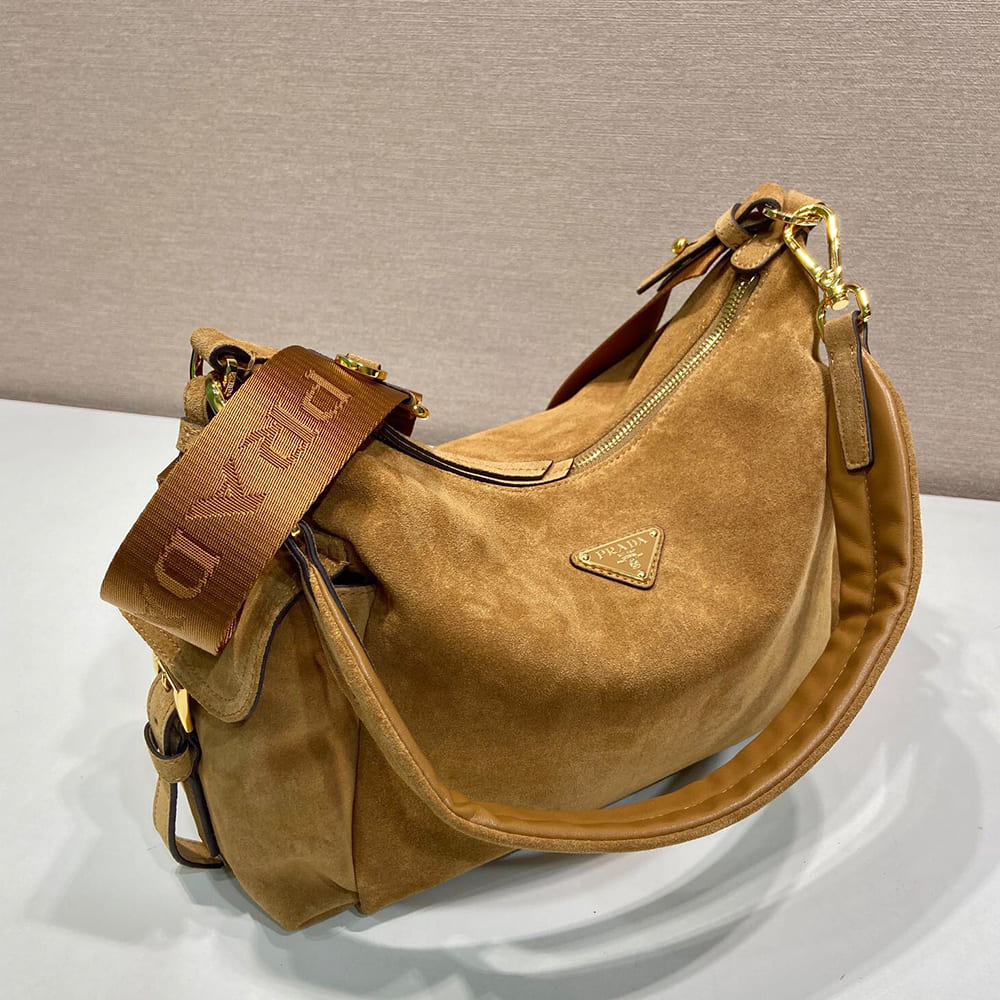 Pra*a Explore large suede bag(HIGH-END GRADE)