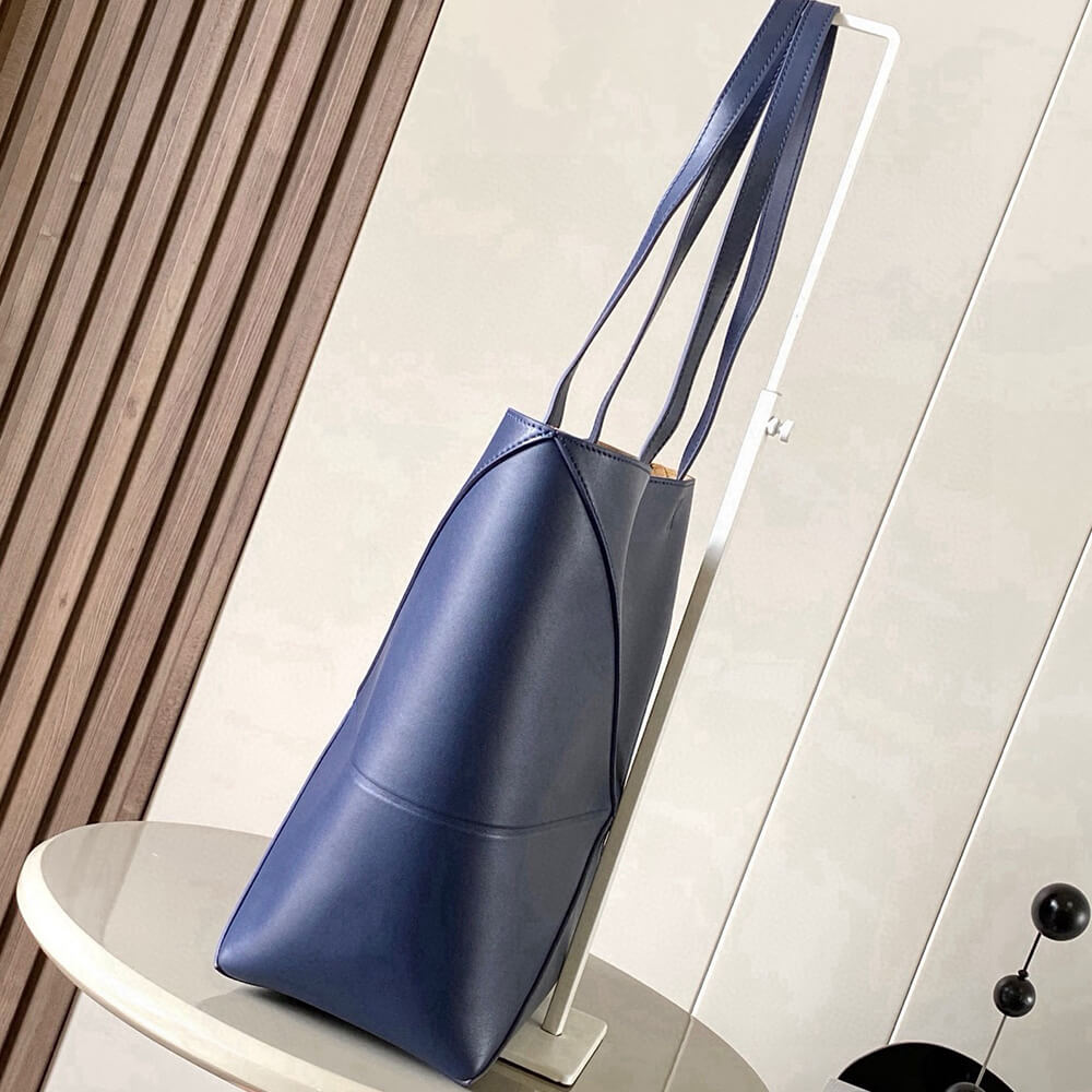 L0ew* Medium Puzzle Fold tote in shiny calfskin(HIGH-END GRADE)