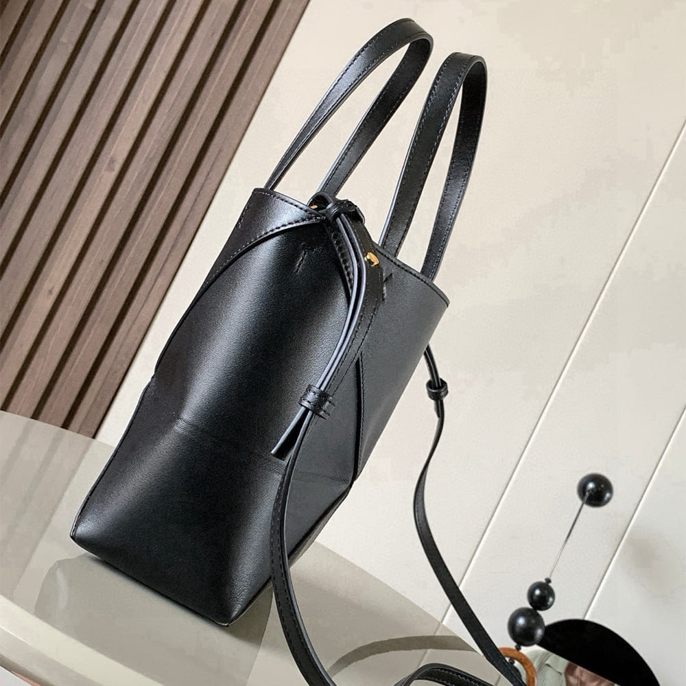 L0ew* Mini Puzzle Fold tote in shiny calfskin(HIGH-END GRADE)