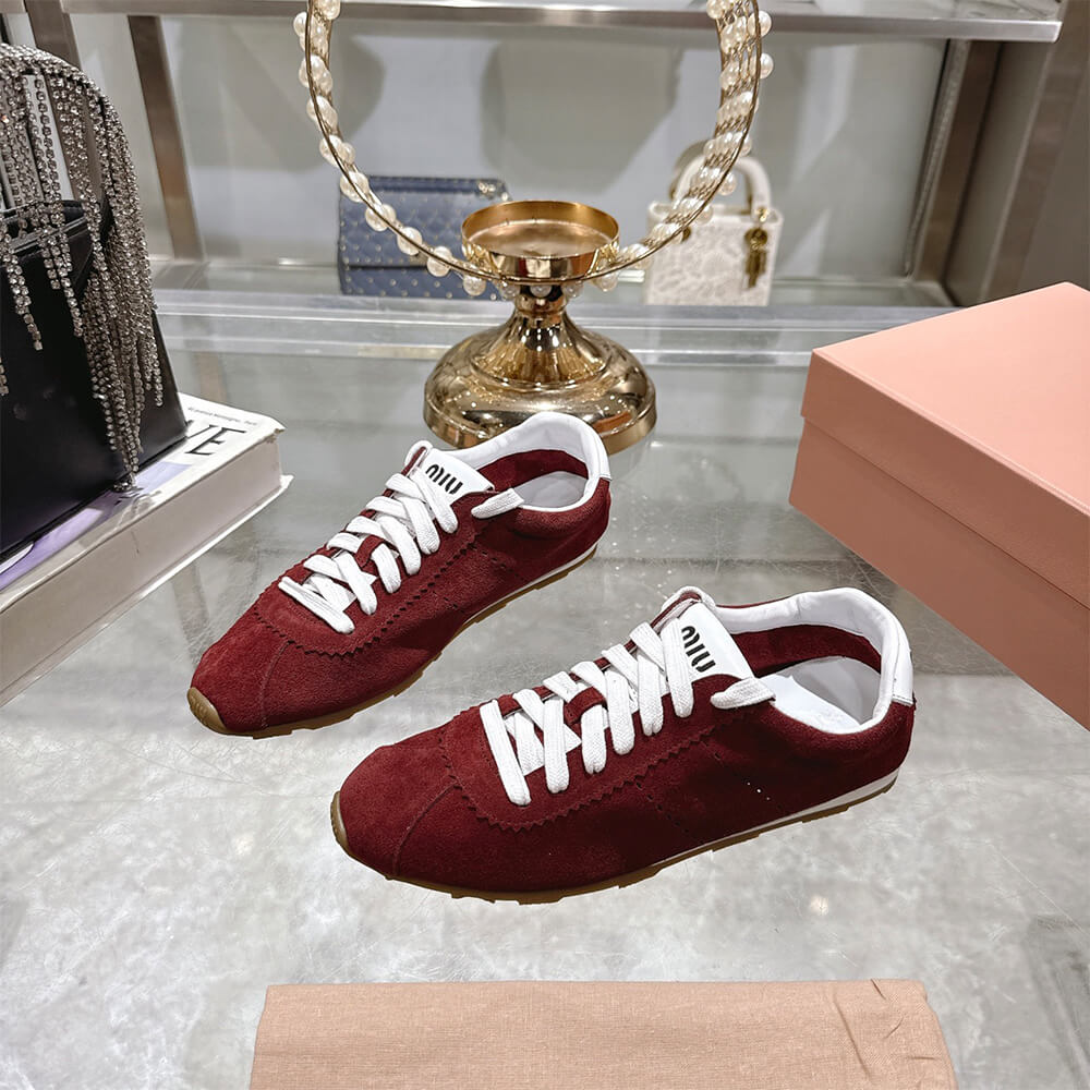 M1um1u Suede Sneakers