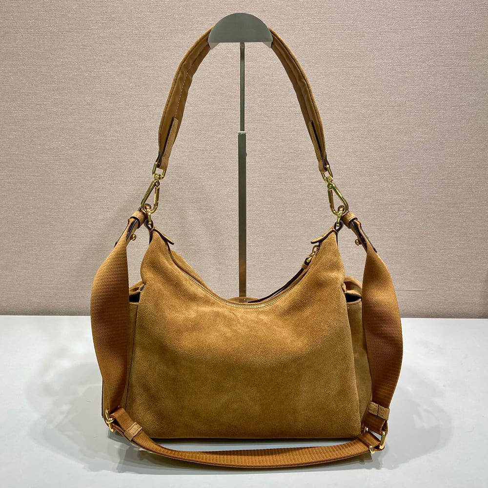 Pra*a Explore large suede bag(HIGH-END GRADE)
