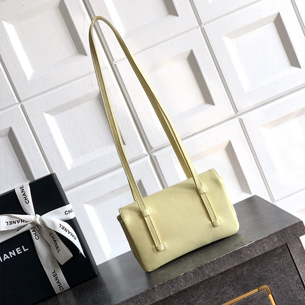 Ch**el Clutch with Leather Strap(HIGH-END GRADE)