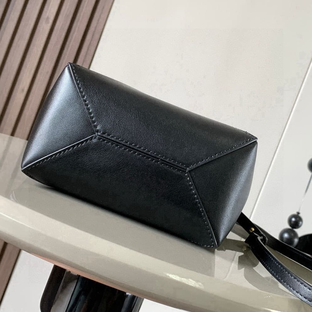 L0ew* Mini Puzzle Fold tote in shiny calfskin(HIGH-END GRADE)