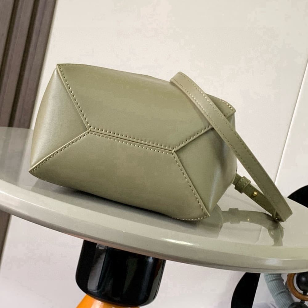 L0ew* Mini Puzzle Fold tote in shiny calfskin(HIGH-END GRADE)