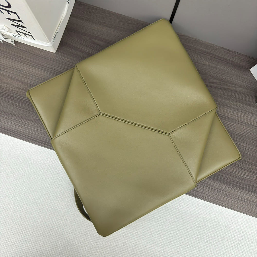 L0ew* XL Puzzle Fold tote in shiny calfskin(HIGH-END GRADE)