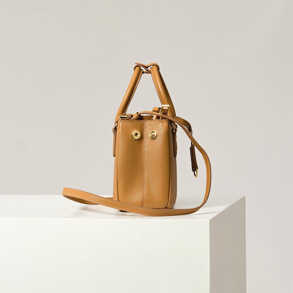Pra*a Galleria mini Saffiano leather bag(HIGH-END GRADE)