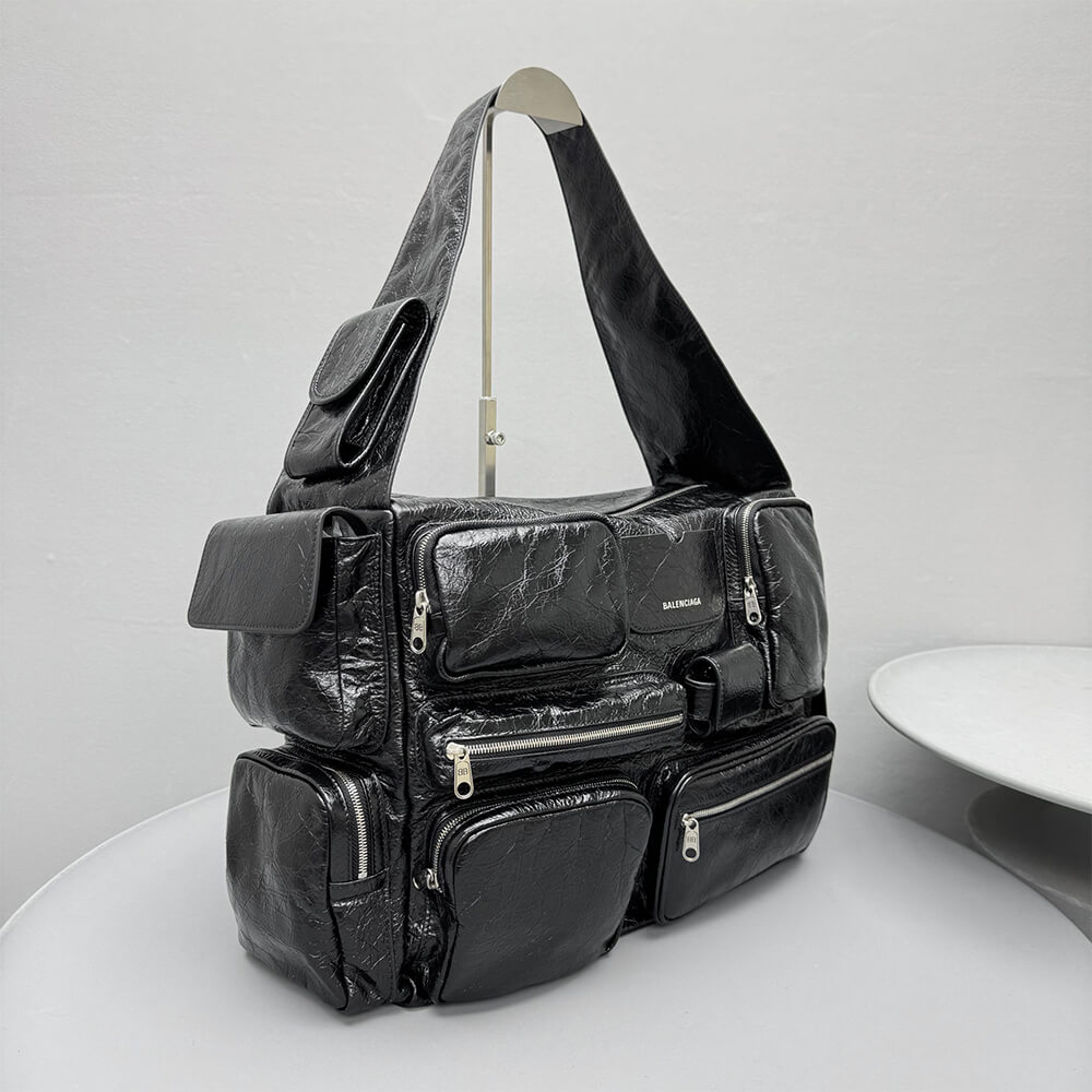 Ba1en*iaga S*perbusy Sling Bag Large in Black(HIGH-END GRADE)