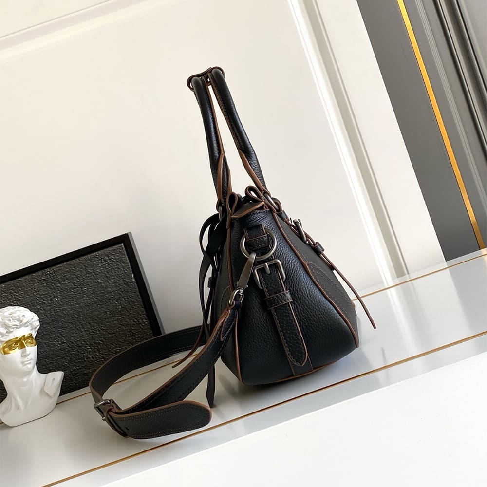 Pra*a Large leather tote bag(HIGH-END GRADE)