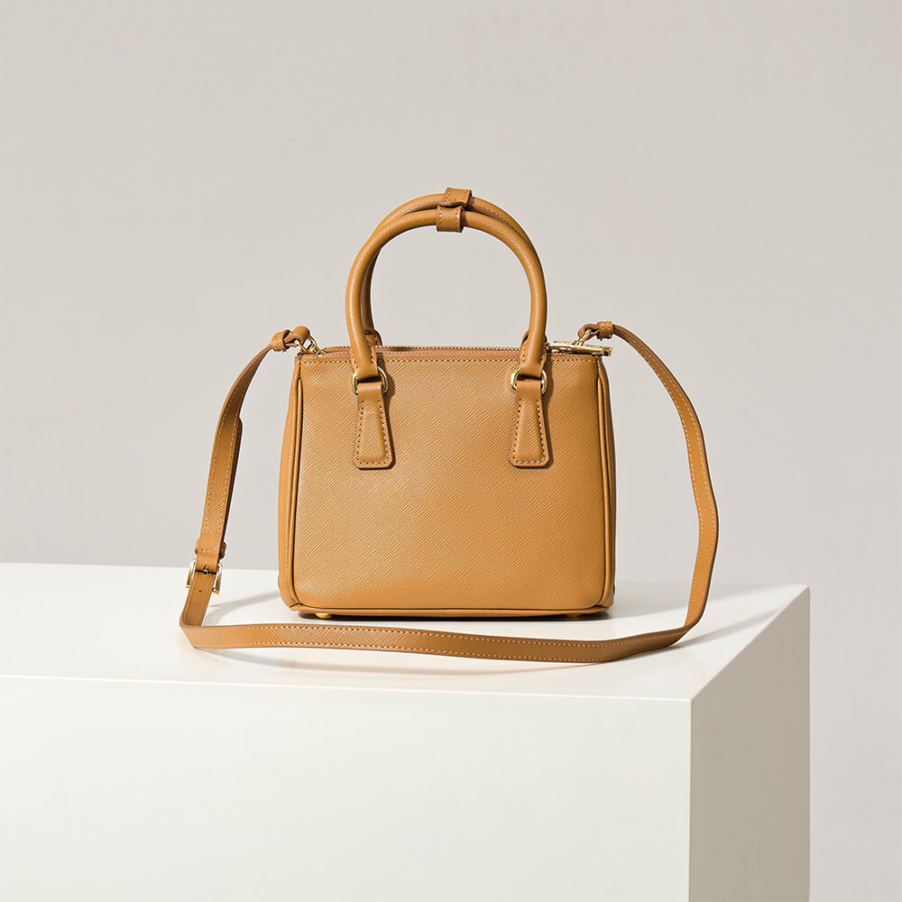 Pra*a Galleria mini Saffiano leather bag(HIGH-END GRADE)