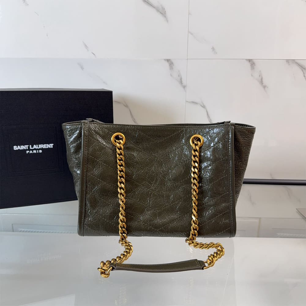 Y51 NIKI small shopping in vintage leather(HIGH-END GRADE)