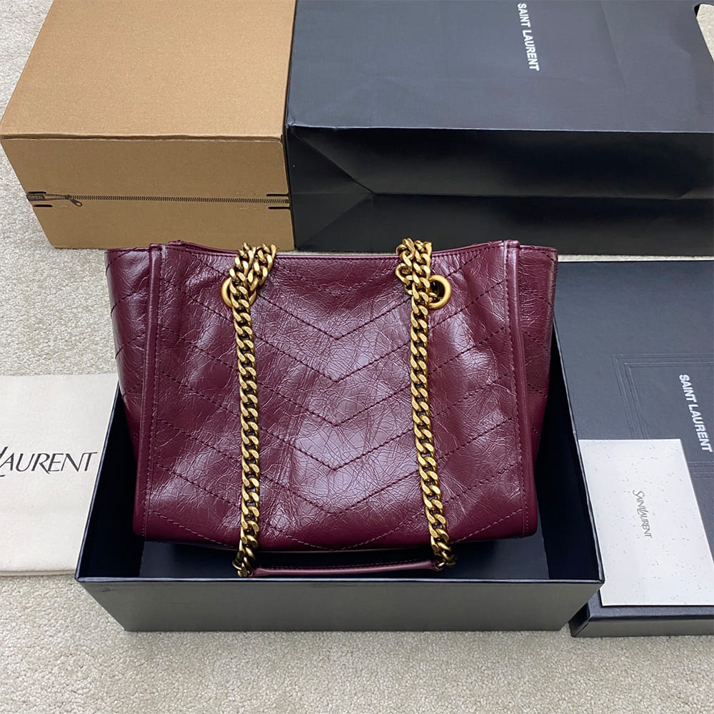 Y51 NIKI small shopping in vintage leather(HIGH-END GRADE)
