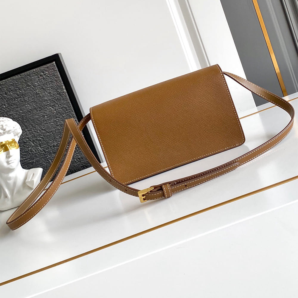 Pra*a Mini Saffiano leather bag(HIGH-END GRADE)