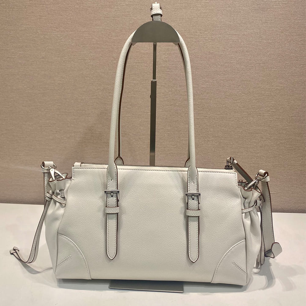 Pra*a Bonnie medium antiqued leather tote bag(HIGH-END GRADE)