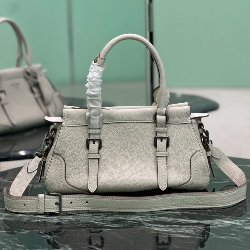 Pra*a Large leather tote bag(HIGH-END GRADE)