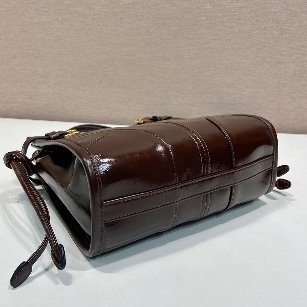 Pra*a Bonnie leather mini shoulder bag(HIGH-END GRADE)