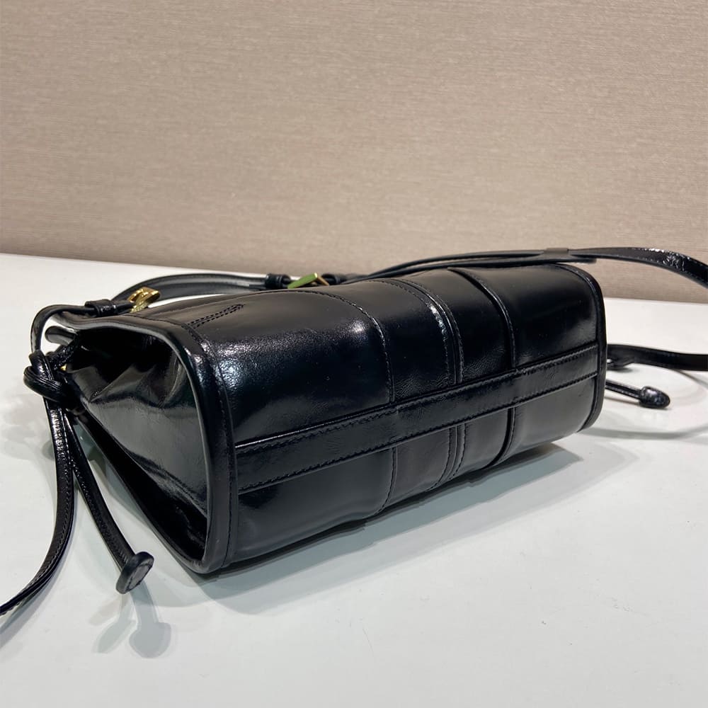 Pra*a Bonnie leather mini shoulder bag(HIGH-END GRADE)